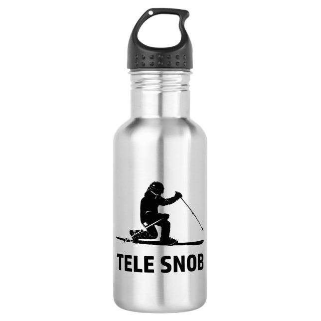 Telemark Skiing Snob 532 Ml Water Bottle (Front)