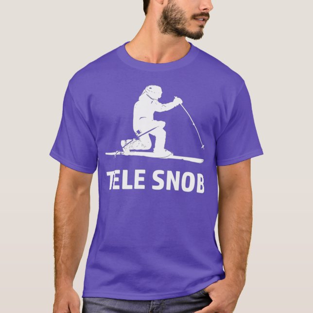 Telemark Skiing Snob T-Shirt (Front)