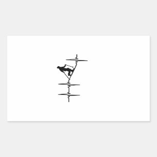 Telemarking Rectangular Sticker