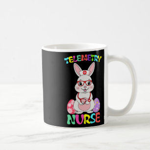 Telemetry Nurse Bunny Easter Day Stethoscope Gles Coffee Mug