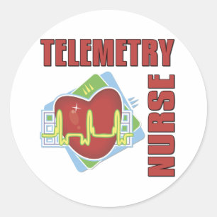 Telemetry Nurse Classic Round Sticker