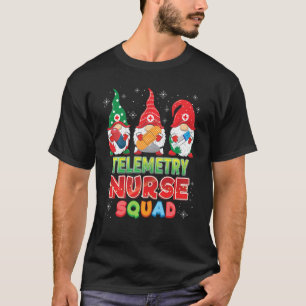 Telemetry Nurse Squad Christmas Gnomes Ugly Sweate T-Shirt