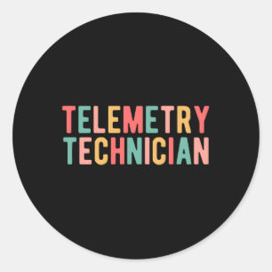Telemetry Technician Best Telemetry Tech Classic Round Sticker