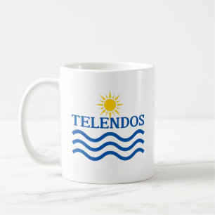 TELENDOS Greece, Sun Waves Coffee Mug