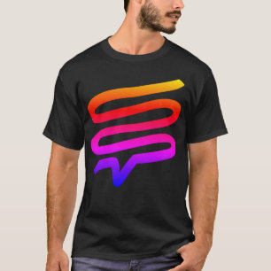Telepath rainbow gradient logo t-shirt