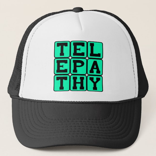 Telepathy, Reading Minds Trucker Hat (Front)