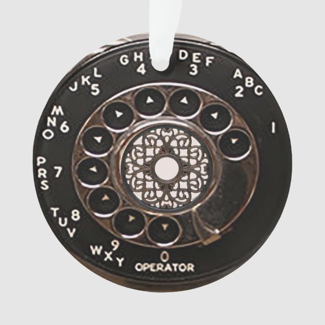 Telephone antique rotary pay phone rugged ornament (Front)