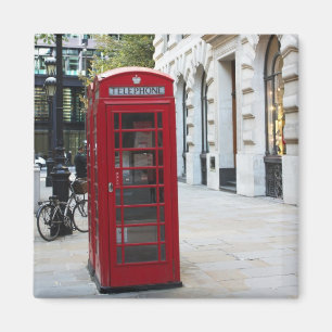 Telephone booth magnet