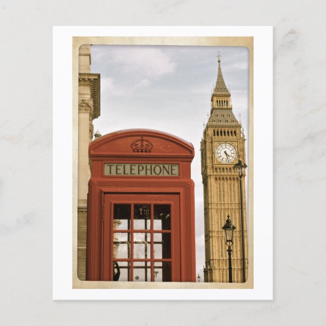 Telephone Box and Tower of Big Ben Flyer (Front)