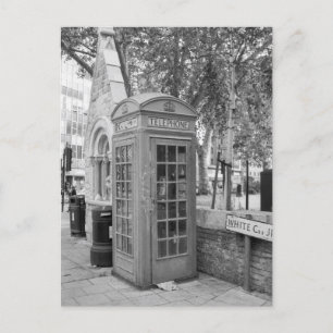 Telephone Box, Whitechapel, London UK Postcard
