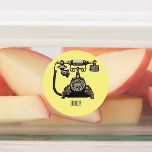 Telephone cartoon illustration