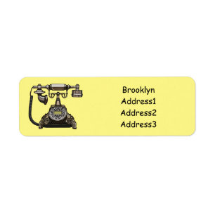 Telephone cartoon illustration