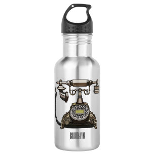 Telephone cartoon illustration 532 ml water bottle
