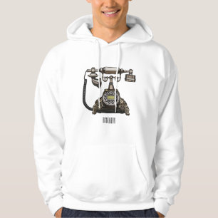 Telephone cartoon illustration hoodie