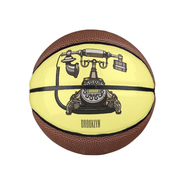 Telephone cartoon illustration mini basketball (Front)