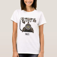 Telephone cartoon illustration