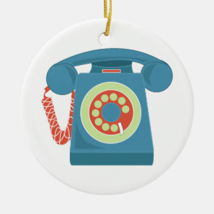 Telephone Ceramic Tree Decoration