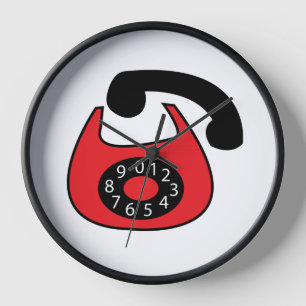 Telephone clock