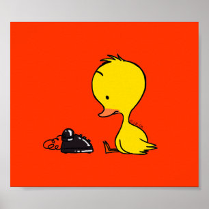 Telephone & Duck Poster