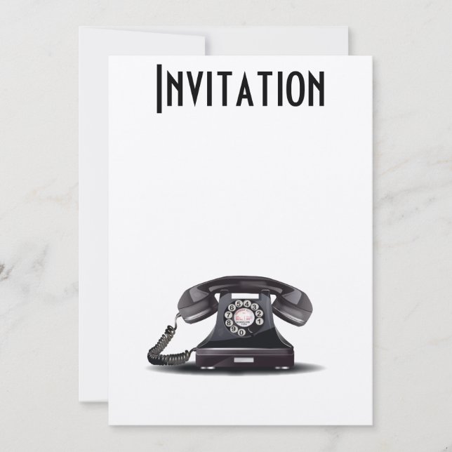 Telephone Invitation (Front)