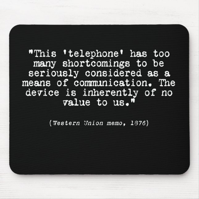Telephone Mouse Mat (Front)