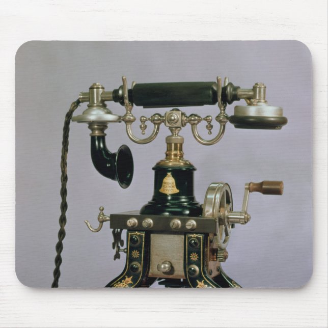 Telephone, National Telephone Service, USA, 1890 Mouse Mat (Front)