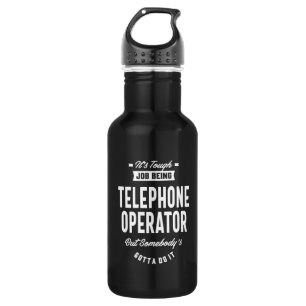 Telephone Operator Job Title Gift 532 Ml Water Bottle