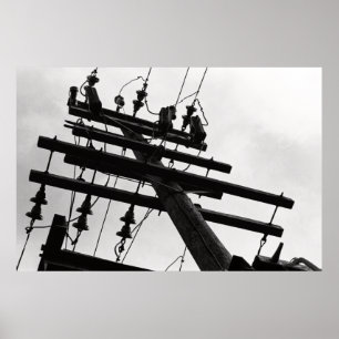 Telephone pole poster