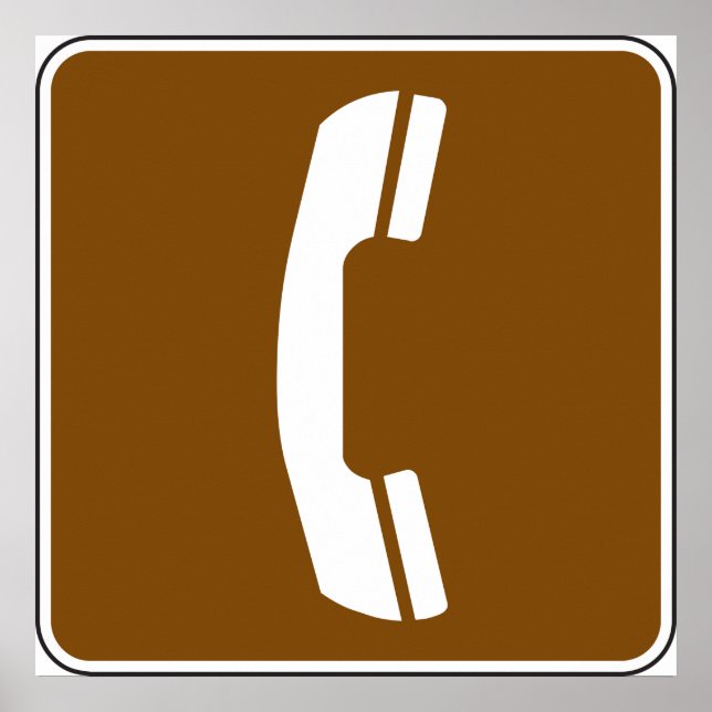 Telephone Road Sign (Front)