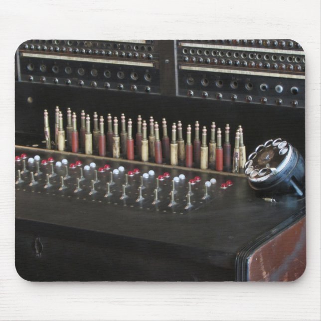 Telephone Switchboard Mouse Mat (Front)