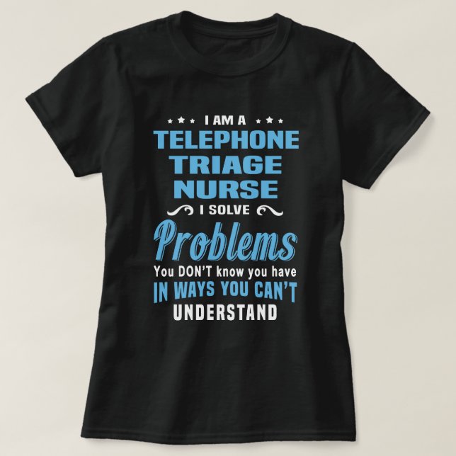 Telephone Triage Nurse T-Shirt (Design Front)