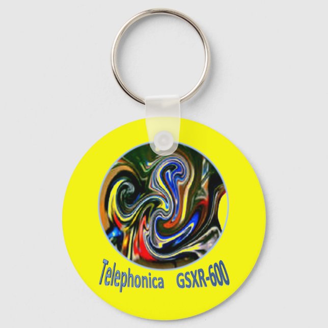 Telephonica GSXR 600 Key Ring (Front)