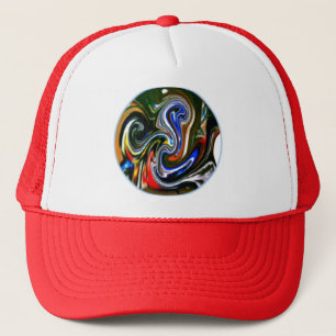 Telephonica GSXR 600 Motorcycle Art Trucker Hat