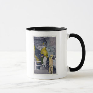 Telephoning at Head of Underground Lake Mug