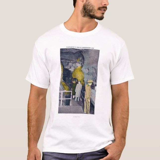 Telephoning at Head of Underground Lake T-Shirt (Front)