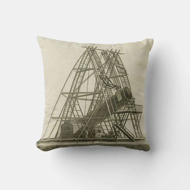 Telescope Antique SCIENCE EQUIPMENT 18TH CENTURY Cushion (Front)