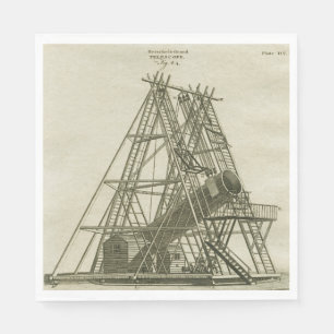 Telescope Antique SCIENCE EQUIPMENT 18TH CENTURY Napkin
