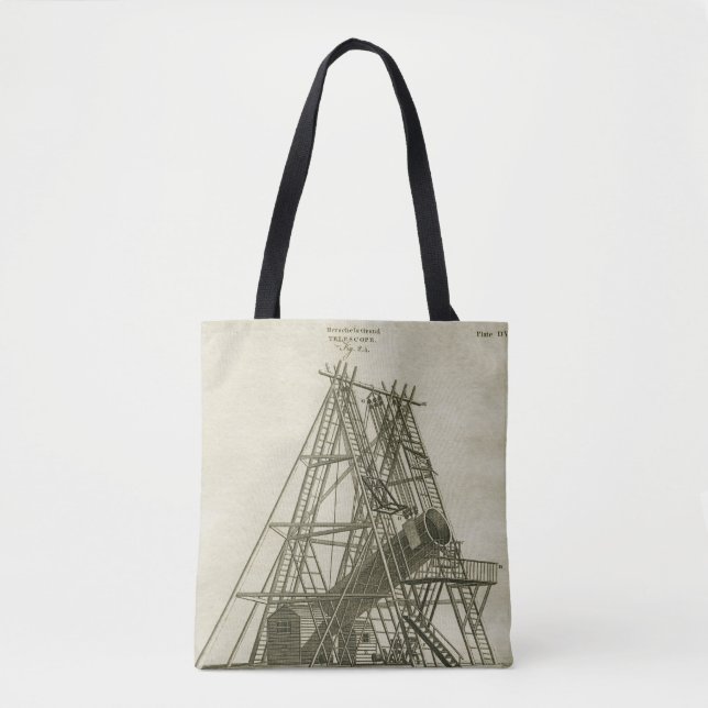 Telescope Antique SCIENCE EQUIPMENT 18TH CENTURY Tote Bag (Front)