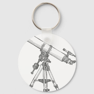Telescope Drawing Series Key Ring