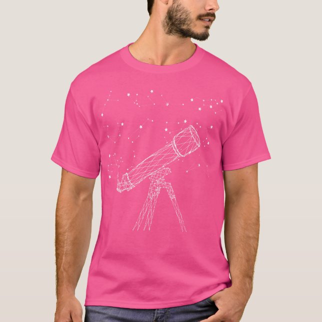 Telescope Star Constellations Outer Space Galaxy A T-Shirt (Front)
