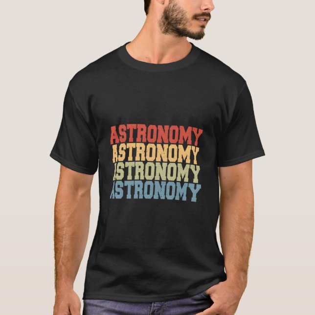 Telescope Stargazing Astronomy T-Shirt (Front)