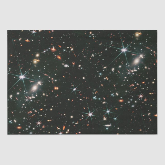 Telescopic Deep Space Galaxies Stars Seamless Tissue Paper (Front)
