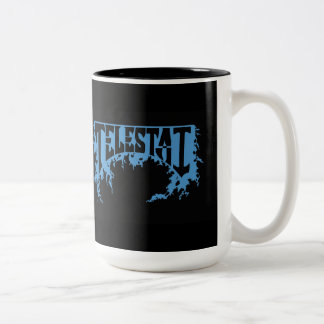 Telestai blue logo coffee cup