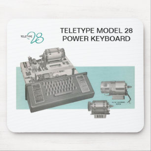 Teletype Model 28 Keyboard Mouse Pad