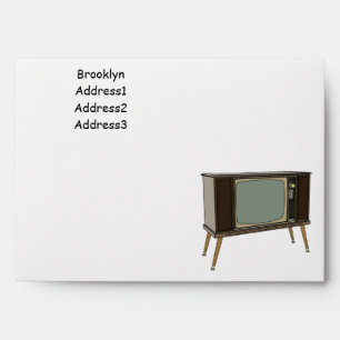 Television cartoon illustration envelope