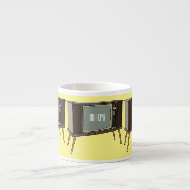 Television cartoon illustration espresso cup (Front)