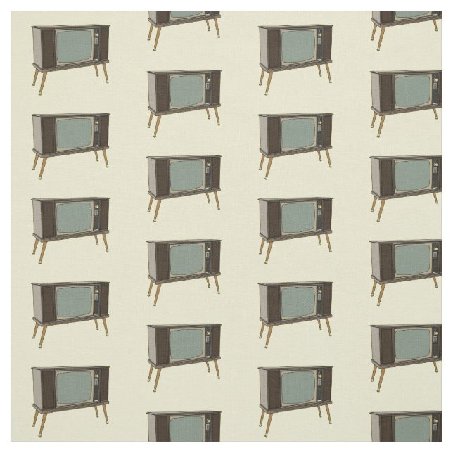 Television cartoon illustration fabric (Swatch)