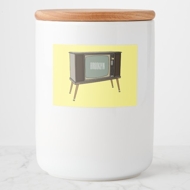 Television cartoon illustration food label (Front)