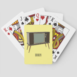 Television cartoon illustration playing cards