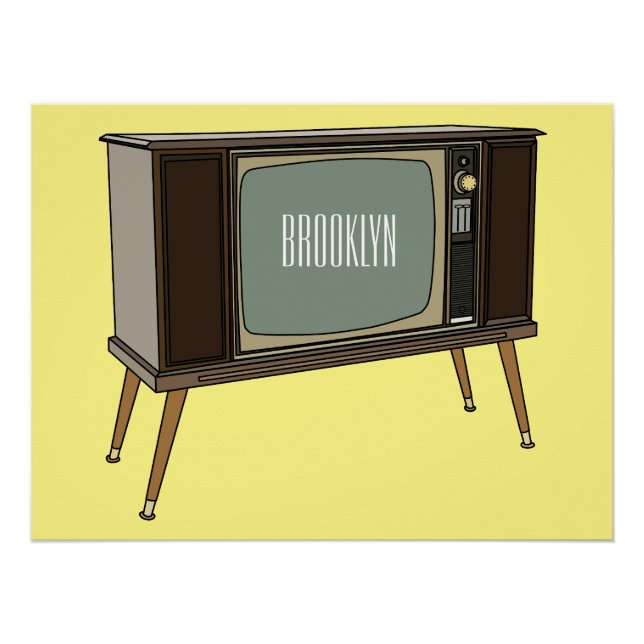 Television cartoon illustration poster (Front)